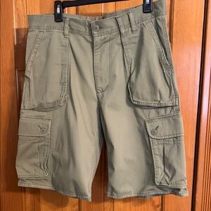 Men's Green Cargo Shorts